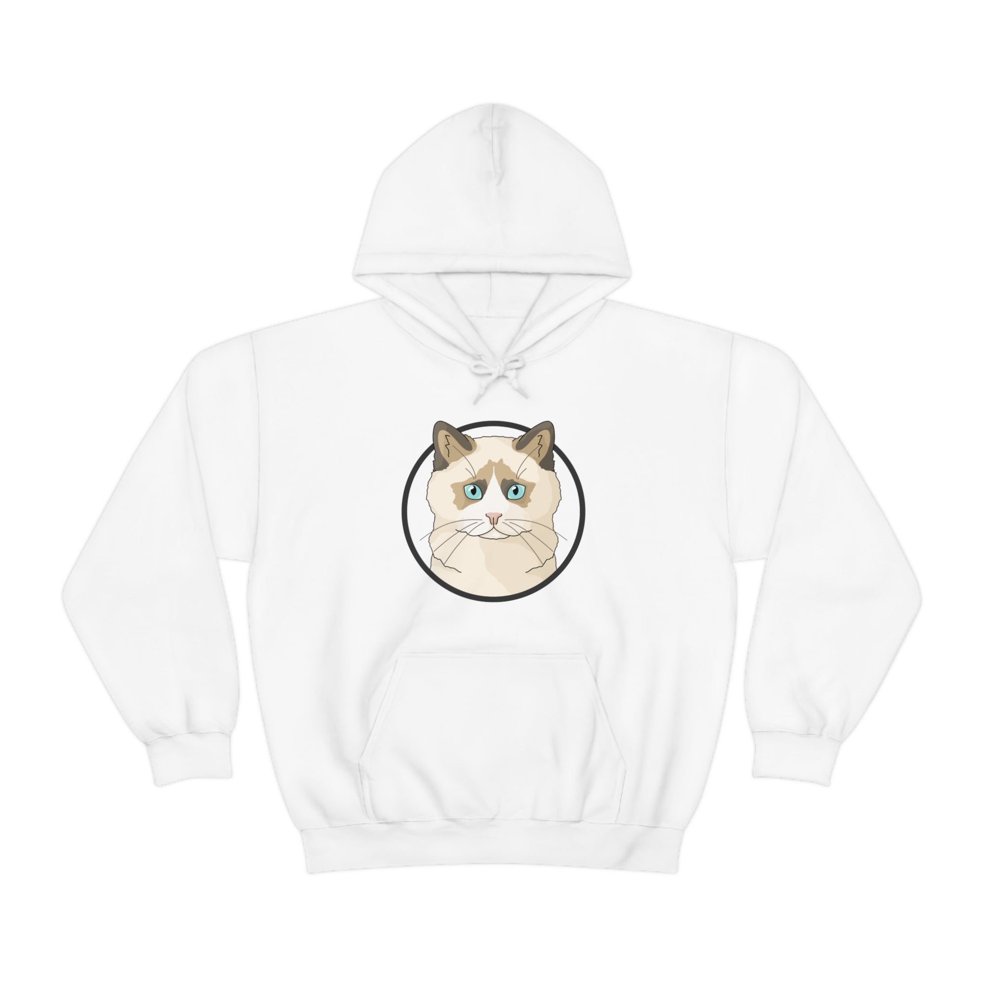 Ragdoll Circle | Hooded Sweatshirt - Detezi Designs-33948278183322904352