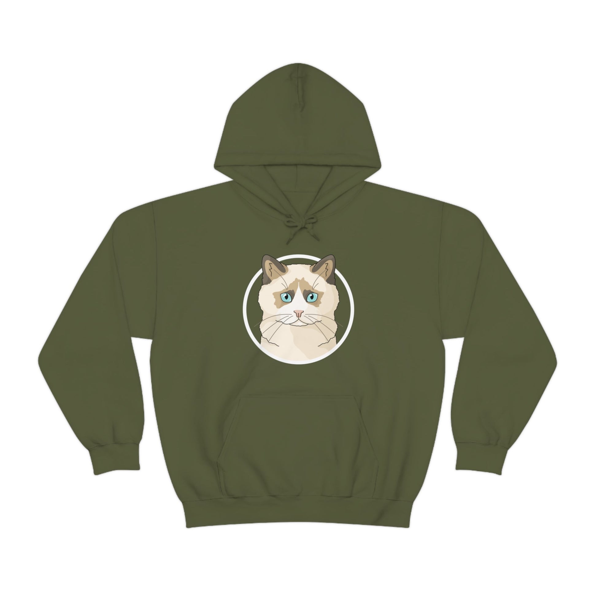 Ragdoll Circle | Hooded Sweatshirt - Detezi Designs-72439793911694175678