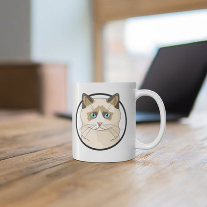 Ragdoll Circle | Mug - Detezi Designs-13905267231458550658