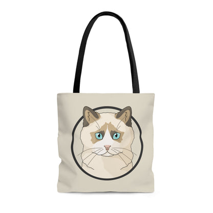 Ragdoll Circle | Tote Bag - Detezi Designs-27607787903546819754