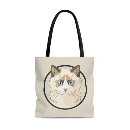 Ragdoll Circle | Tote Bag - Detezi Designs-98648531706763355571