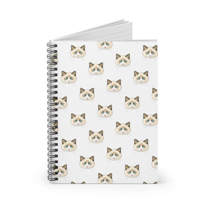 Ragdoll Faces | Spiral Notebook - Detezi Designs-27605770197208968059