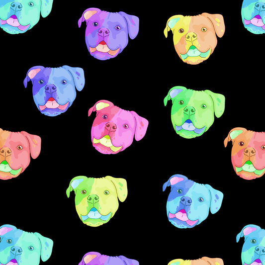 Rainbow American Bulldogs | Leggings - Detezi Designs-11946703062033533312