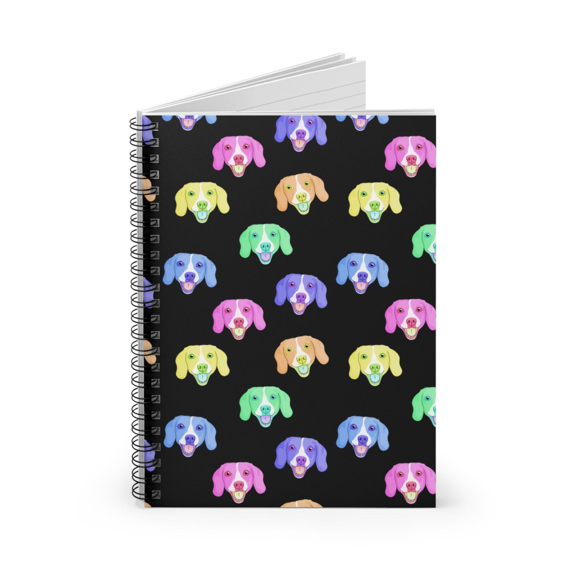 Rainbow Beagles | Spiral Notebook - Detezi Designs-22195939805952511471