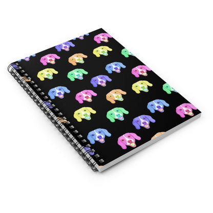 Rainbow Beagles | Spiral Notebook - Detezi Designs-22195939805952511471