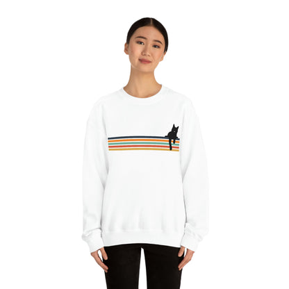 Rainbow Cat | Crewneck Sweatshirt - Detezi Designs-24691822168942670152