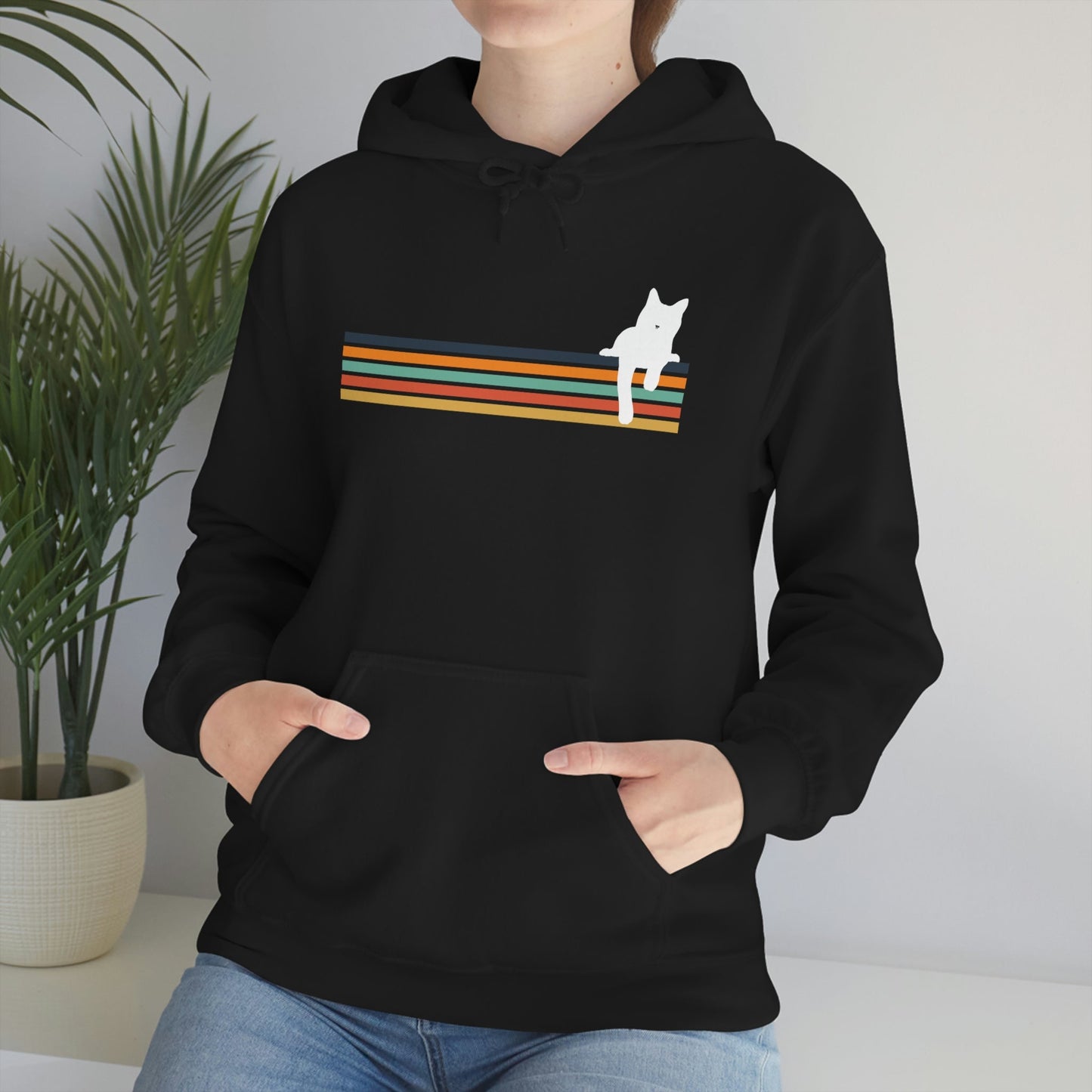 Rainbow Cat | Hooded Sweatshirt - Detezi Designs-75547824856373958515