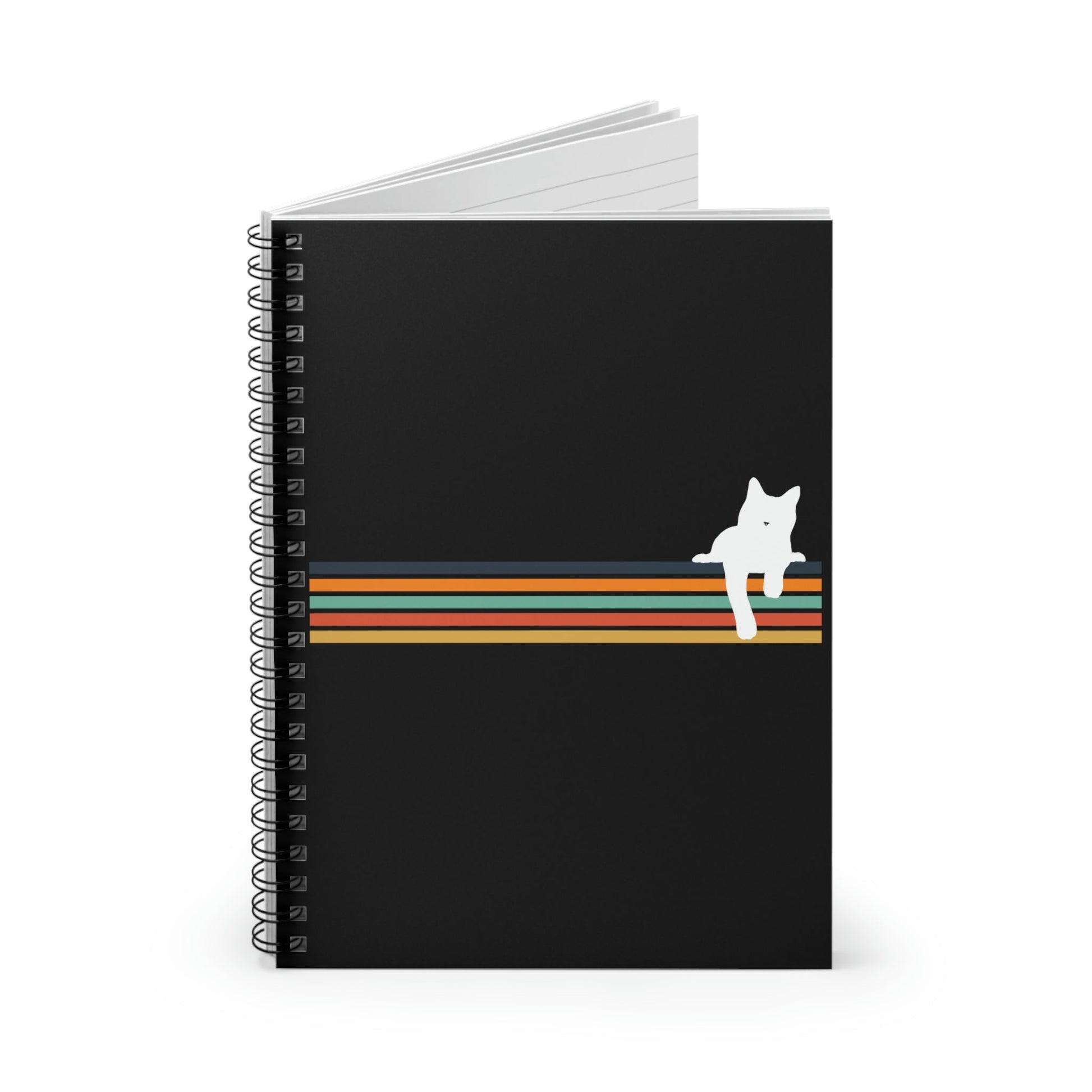 Rainbow Cat | Notebook - Detezi Designs-30289372837935381527