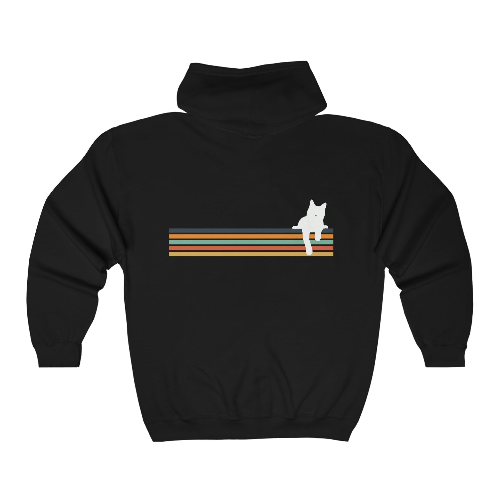 Rainbow Cat | Zip-up Sweatshirt - Detezi Designs-12851402658617376441