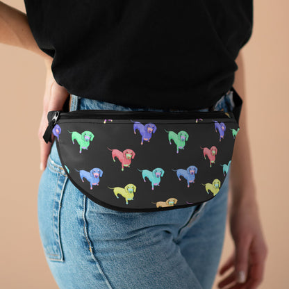 Rainbow Dachshunds | Treat Pouch - Detezi Designs-75683650073318134138