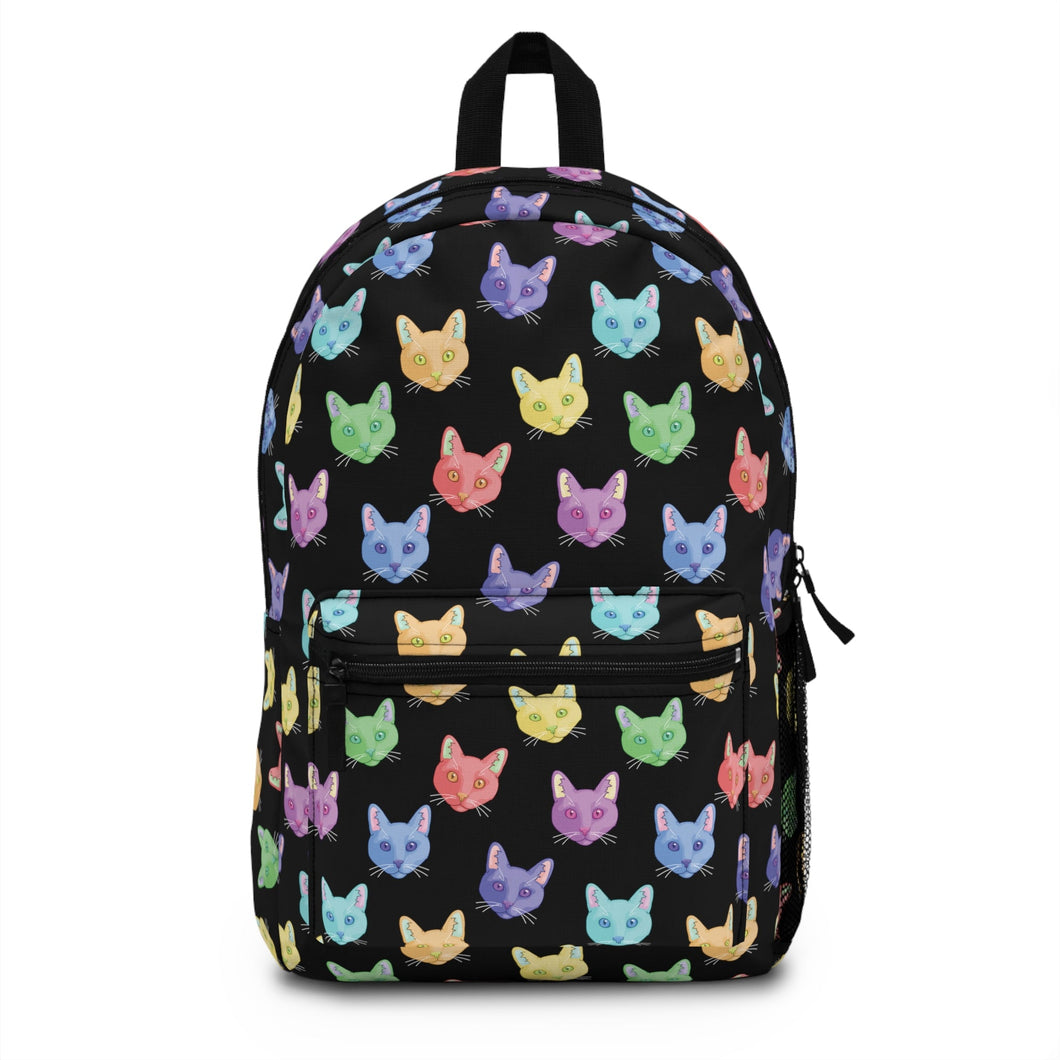Rainbow DSH Cats | Backpack - Detezi Designs-25903121834625020041