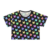 Load image into Gallery viewer, Rainbow DSH Cats | Crop Tee - Detezi Designs-11860331519573062467
