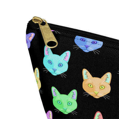 Rainbow DSH Cats | Pencil Case - Detezi Designs-30314144078318856885