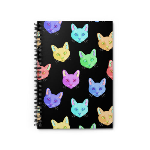 Rainbow DSH Cats | Spiral Notebook - Detezi Designs-30118727017190702880