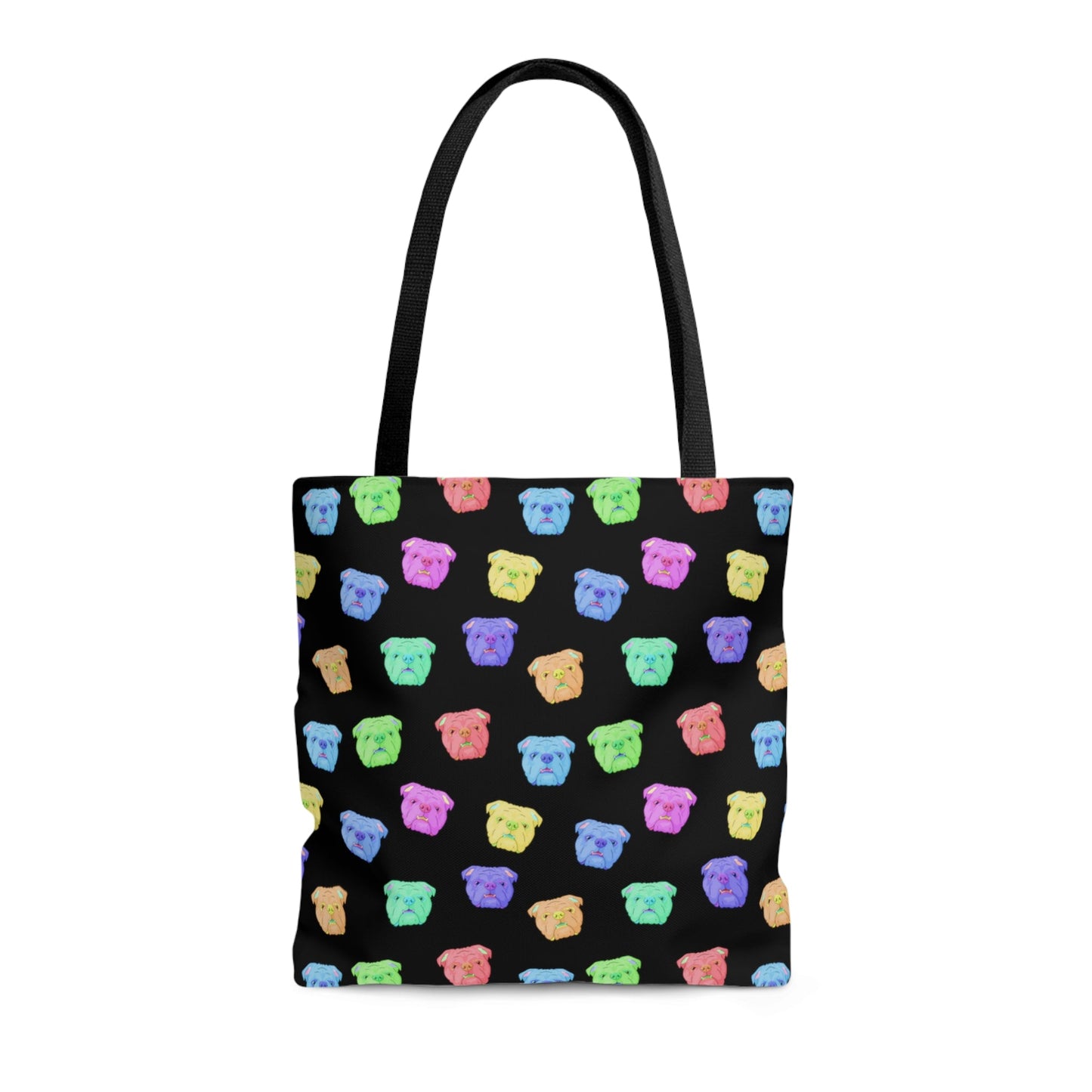 Rainbow English Bulldogs | Tote Bag - Detezi Designs-15399291807496322226