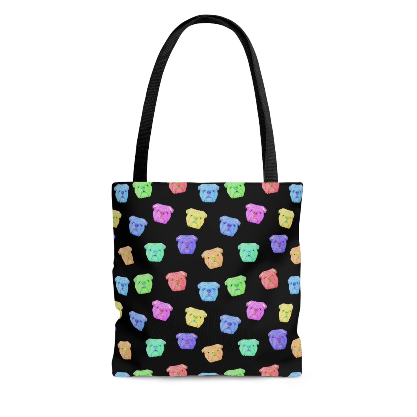 Rainbow English Bulldogs | Tote Bag - Detezi Designs-33934885000318862061