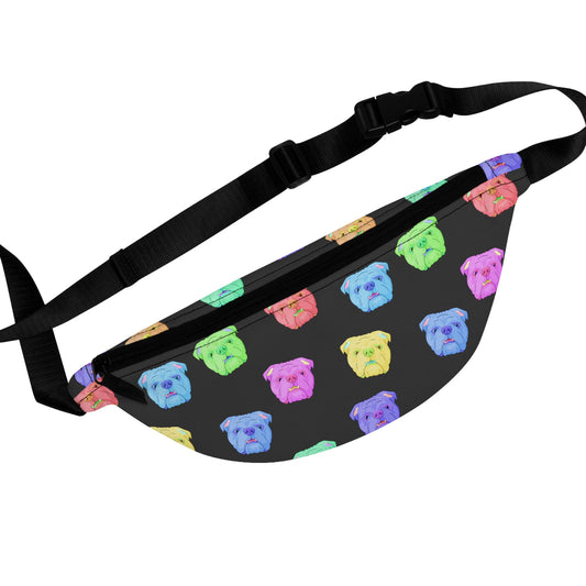 Rainbow English Bulldogs | Treat Pouch - Detezi Designs-23217220613257996941