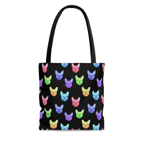Rainbow French Bulldogs | Tote Bag - Detezi Designs-31525154515296773169