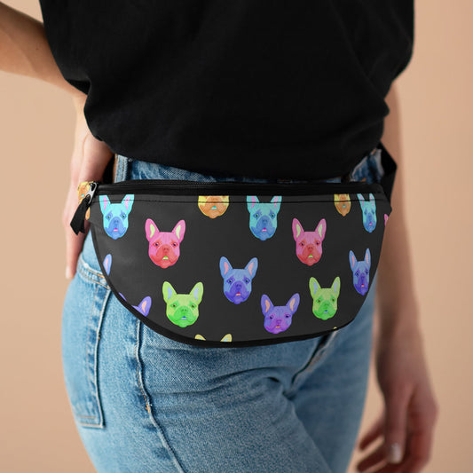 Rainbow French Bulldogs | Treat Pouch - Detezi Designs-13702710447498192776