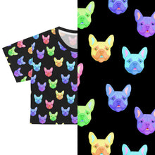 Load image into Gallery viewer, Rainbow Frenchies | Crop Tee - Detezi Designs-48088930418382183989
