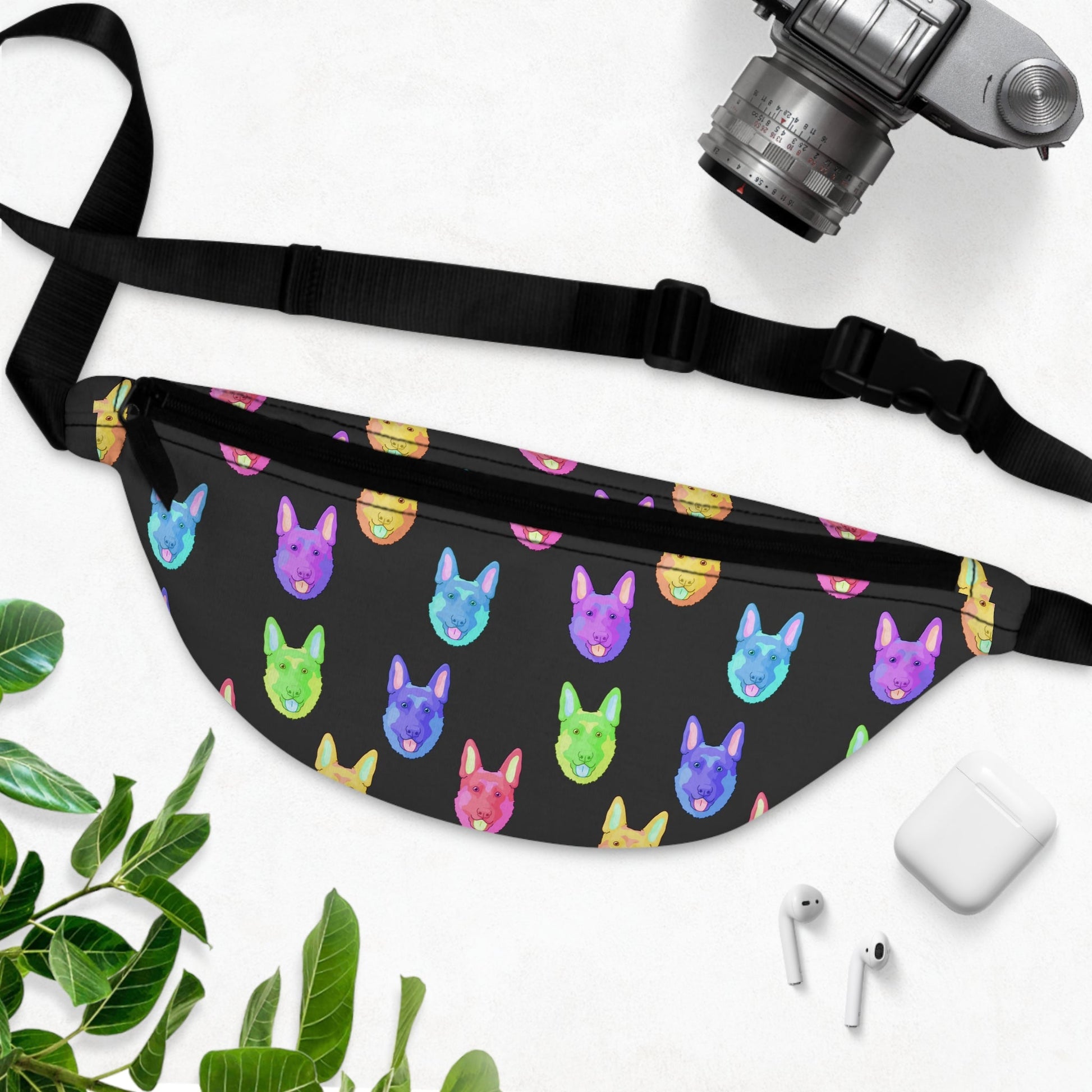 Rainbow German Shepherds | Treat Pouch - Detezi Designs-31647562267012548664