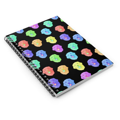 Rainbow Golden Retriever | Spiral Notebook - Detezi Designs-16293248335729984550