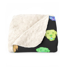 Load image into Gallery viewer, Rainbow Labrador Retriever | Sherpa Fleece Blanket - Detezi Designs-14434890479059168421
