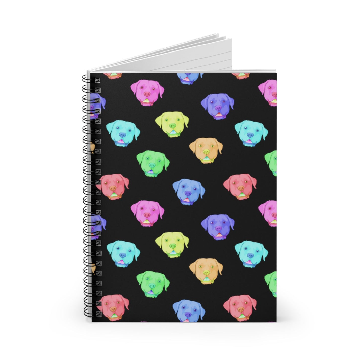 Rainbow Labrador Retriever | Spiral Notebook - Detezi Designs-22832955504130023246