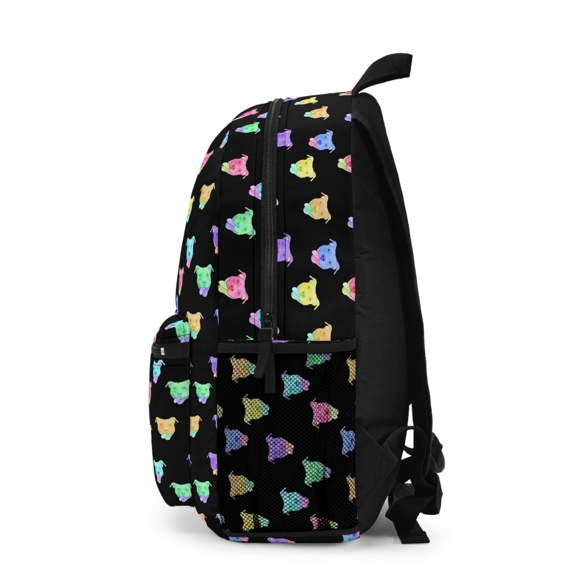 Rainbow Pitties | Backpack - Detezi Designs-12899115350714551494