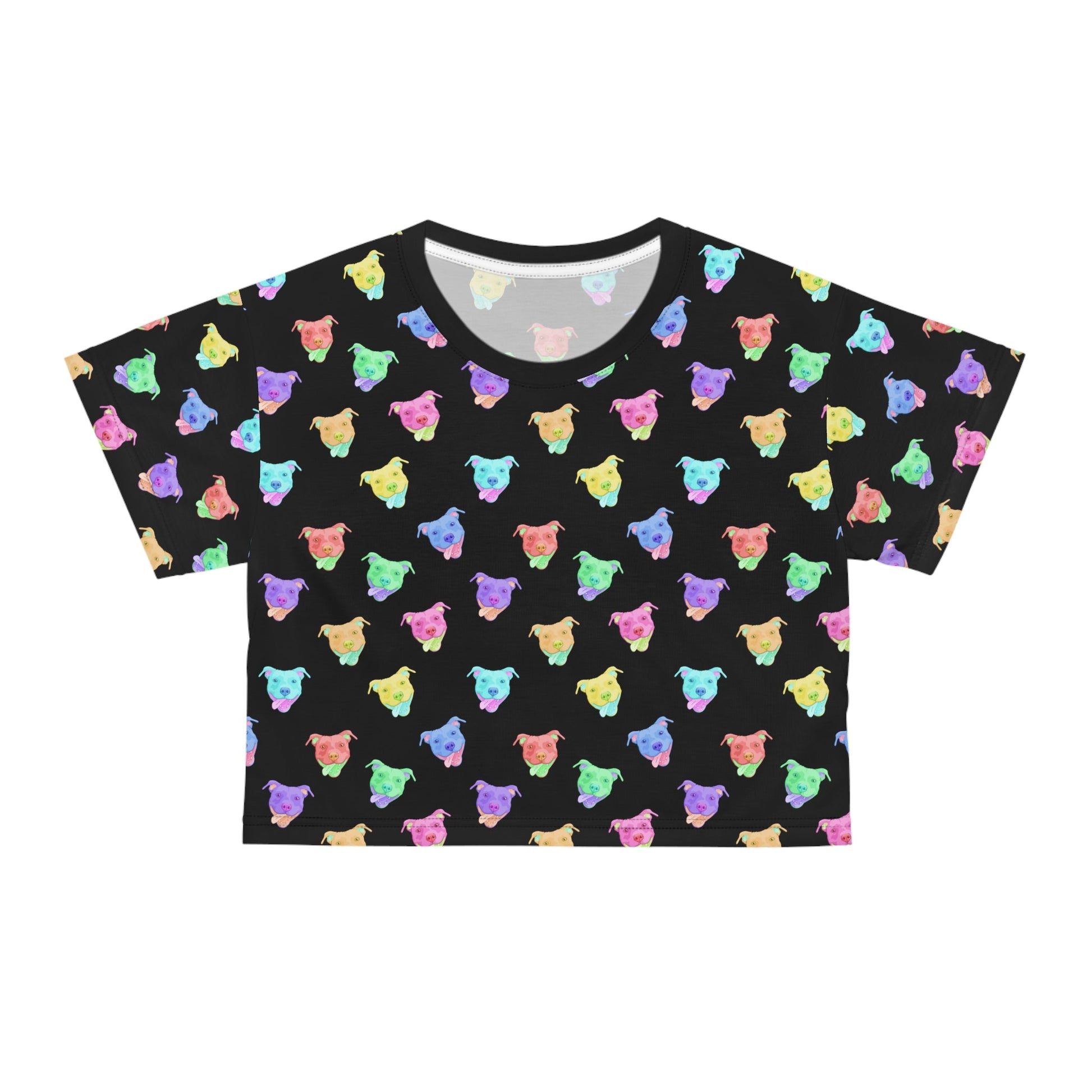 Rainbow Pitties | Crop Tee - Detezi Designs-43968966524471973797