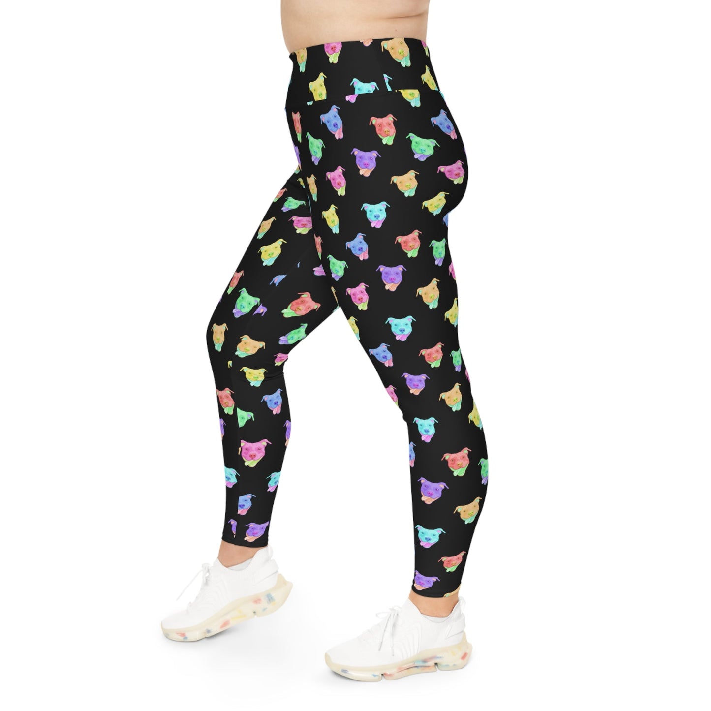 Rainbow Pitties | Leggings - Detezi Designs-31059558484023836902