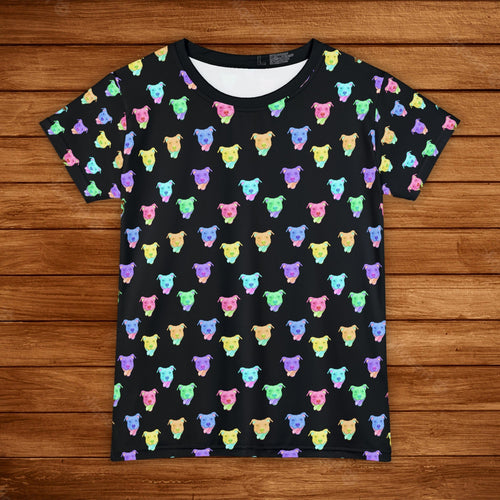 Rainbow Pitties | Unisex & Ladies' Cut T-shirts - Detezi Designs-TS001