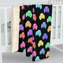 Load image into Gallery viewer, Rainbow Poodles | Sherpa Fleece Blanket - Detezi Designs-17426598082335777204
