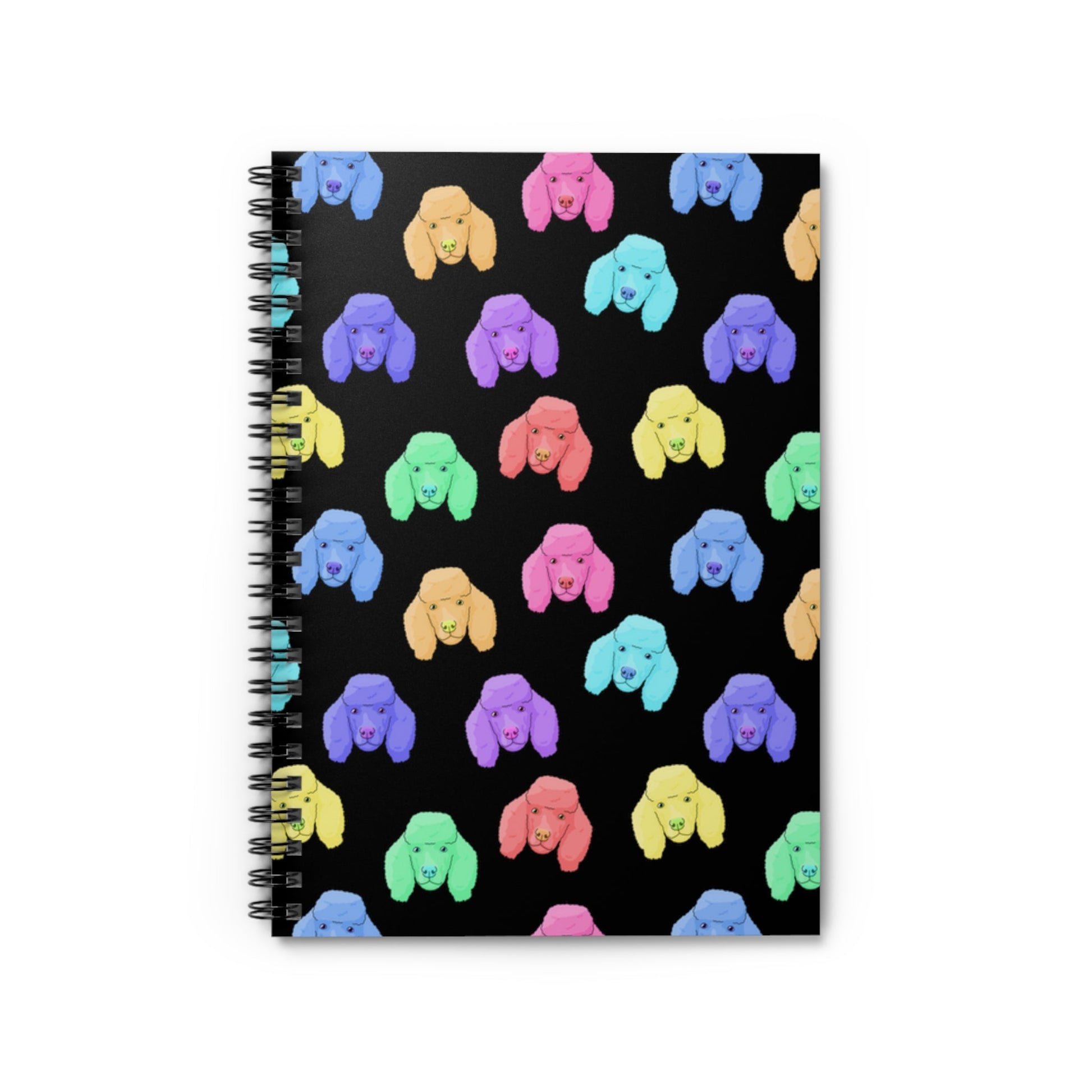 Rainbow Poodles | Spiral Notebook - Detezi Designs-15535632956542377289