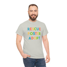 Load image into Gallery viewer, Rescue, Foster, Adopt Rainbow | Text Tees - Detezi Designs-29923268616949802699
