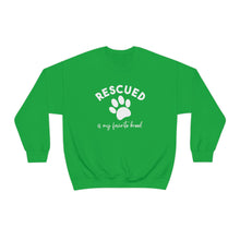 Load image into Gallery viewer, Rescued Is My Favorite Breed Paw | Crewneck Sweatshirt - Detezi Designs-12625263307440775836

