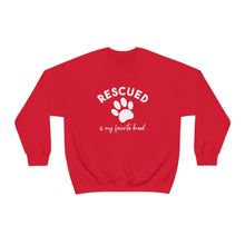 Load image into Gallery viewer, Rescued Is My Favorite Breed Paw | Crewneck Sweatshirt - Detezi Designs-17381675855142234962
