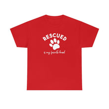 Load image into Gallery viewer, Rescued Is My Favorite Breed Paw | Text Tees - Detezi Designs-15796933944438713498

