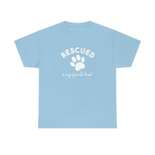 Load image into Gallery viewer, Rescued Is My Favorite Breed Paw | Text Tees - Detezi Designs-25239287463358771193
