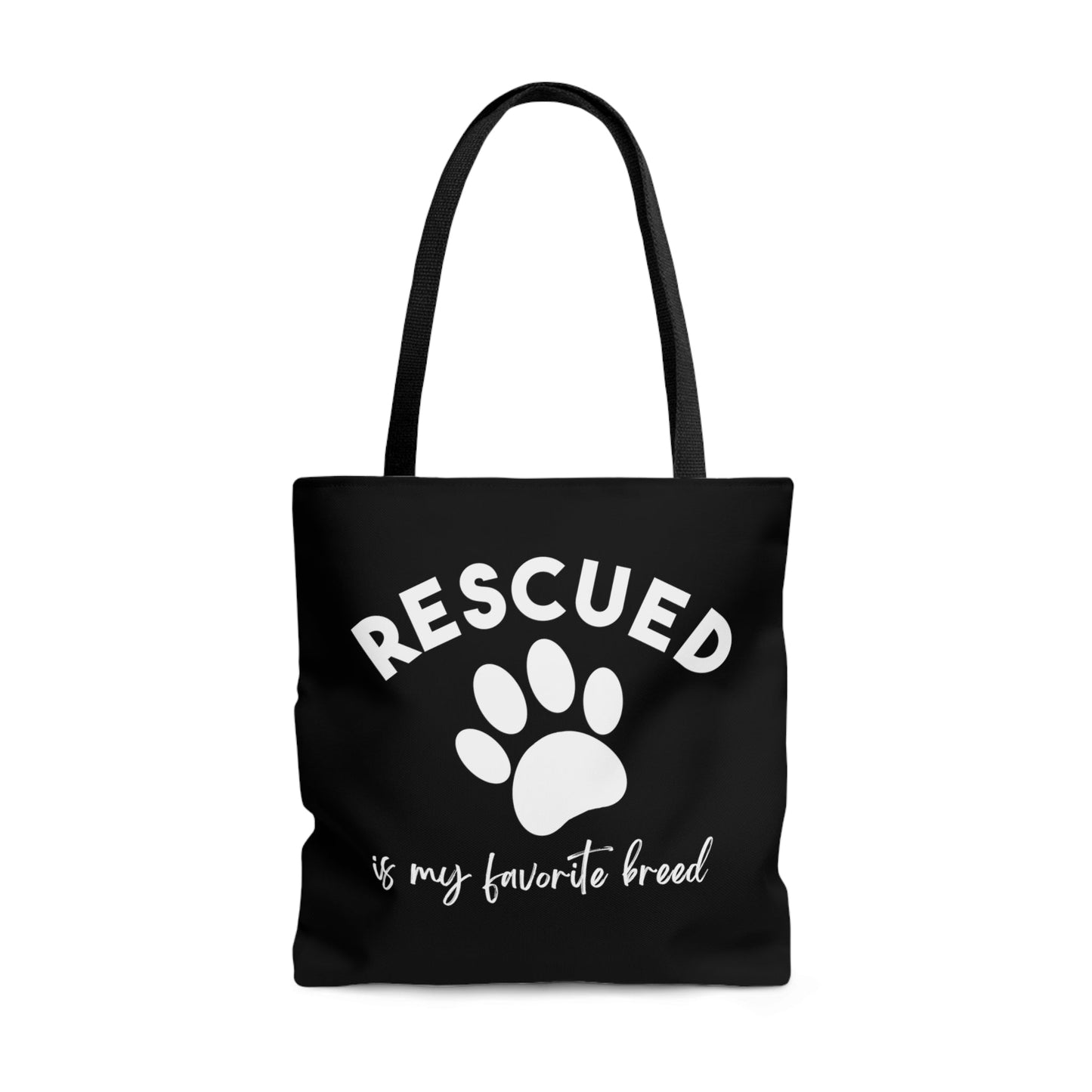 Rescued Is My Favorite Breed Paw | Tote Bag - Detezi Designs-15731982711345156179