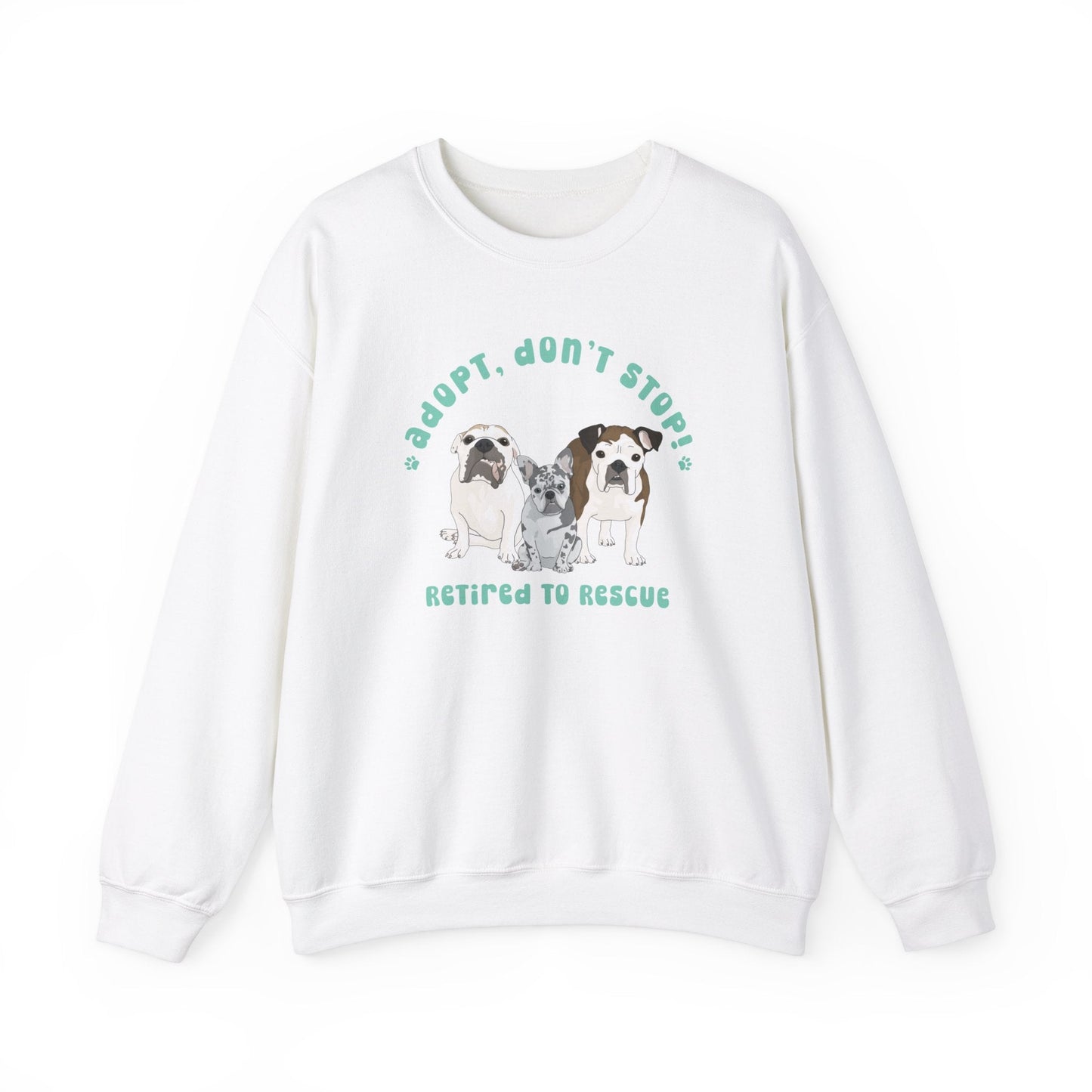 Retired to Rescue | FUNDRAISER | Crewneck Sweatshirt - Detezi Designs-17635681615736546844