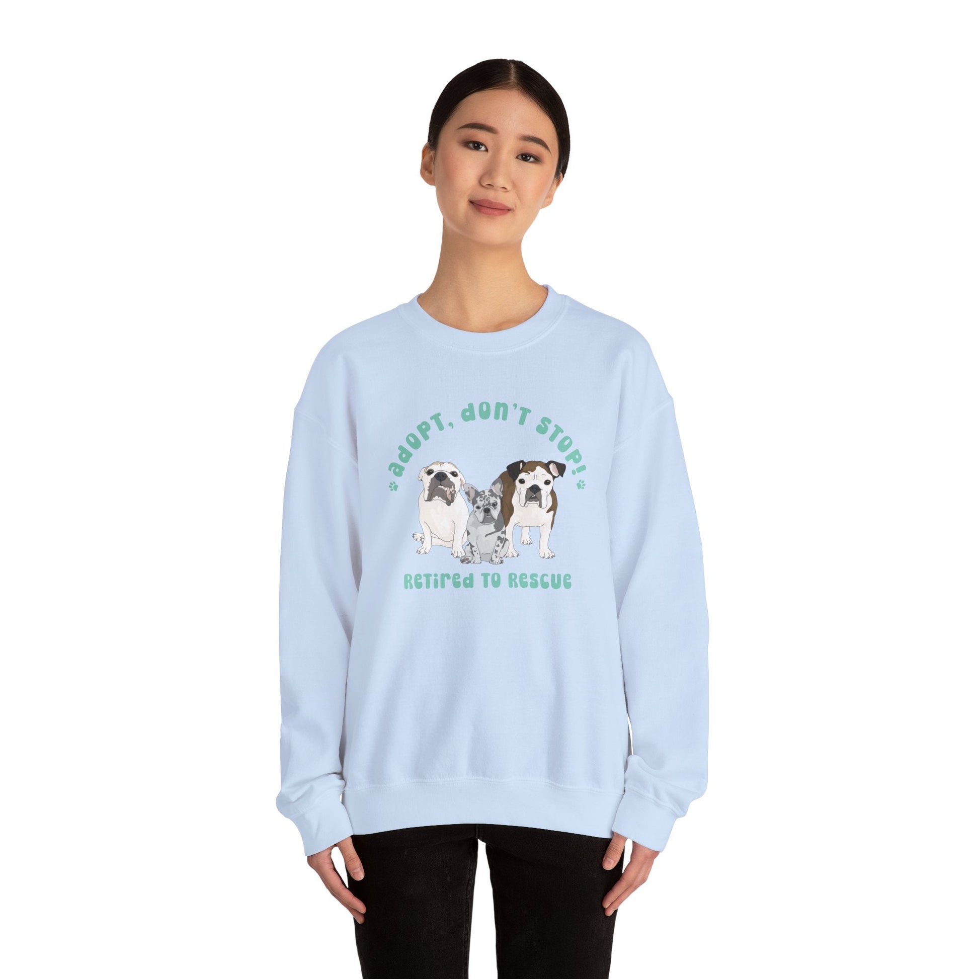 Retired to Rescue | FUNDRAISER | Crewneck Sweatshirt - Detezi Designs-32929623826302078676