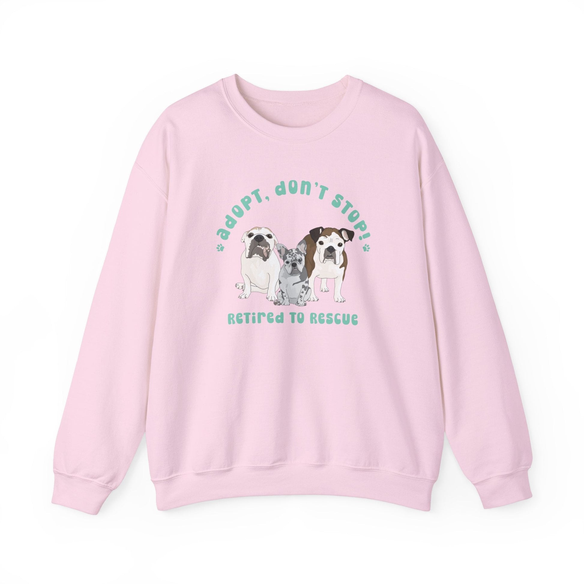 Retired to Rescue | FUNDRAISER | Crewneck Sweatshirt - Detezi Designs-70587090812872751742