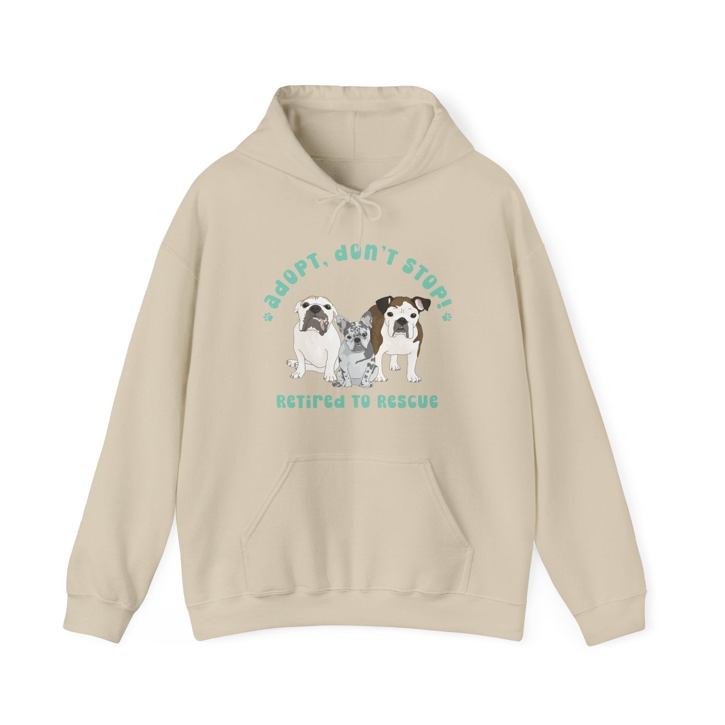 Retired to Rescue | FUNDRAISER | Hooded Sweatshirt - Detezi Designs-11357577566087793870