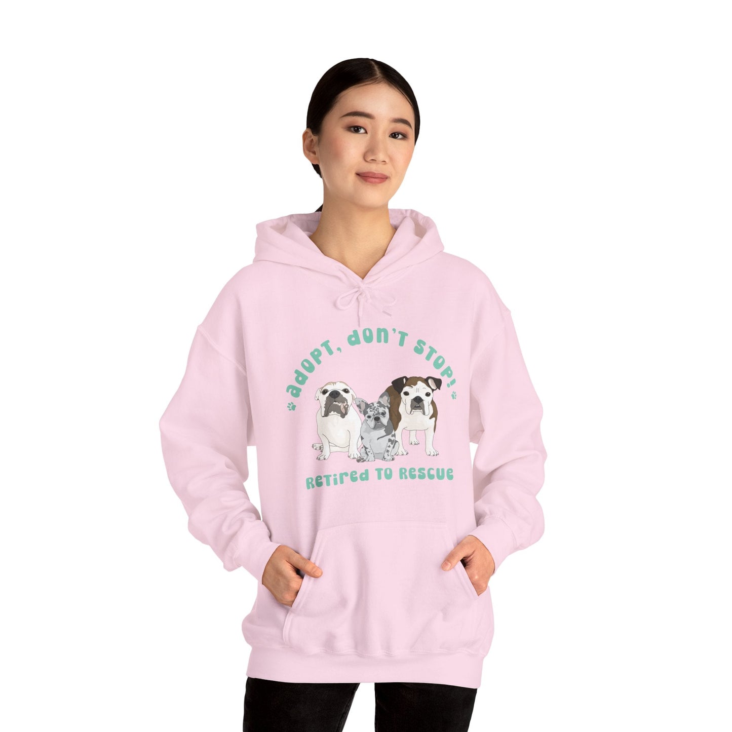 Retired to Rescue | FUNDRAISER | Hooded Sweatshirt - Detezi Designs-22474201481200903929