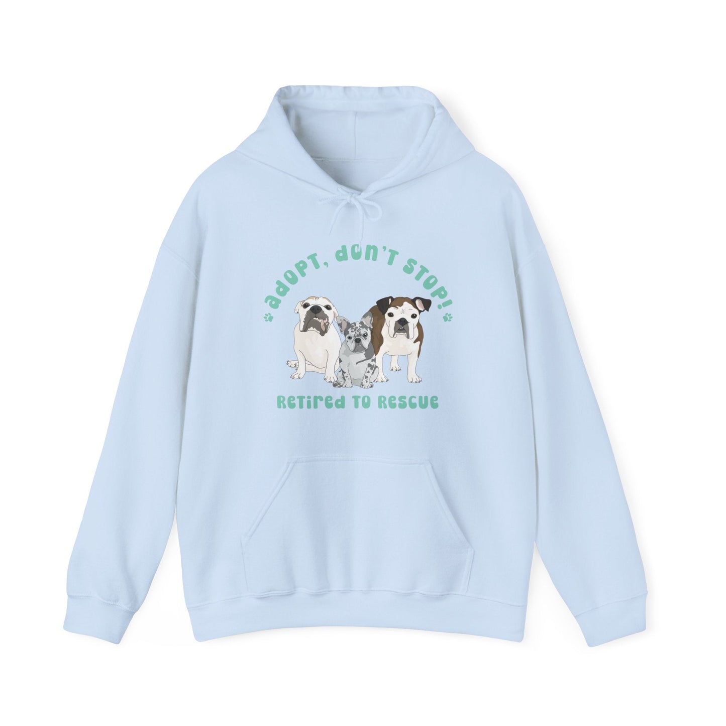 Retired to Rescue | FUNDRAISER | Hooded Sweatshirt - Detezi Designs-22474201481200903929