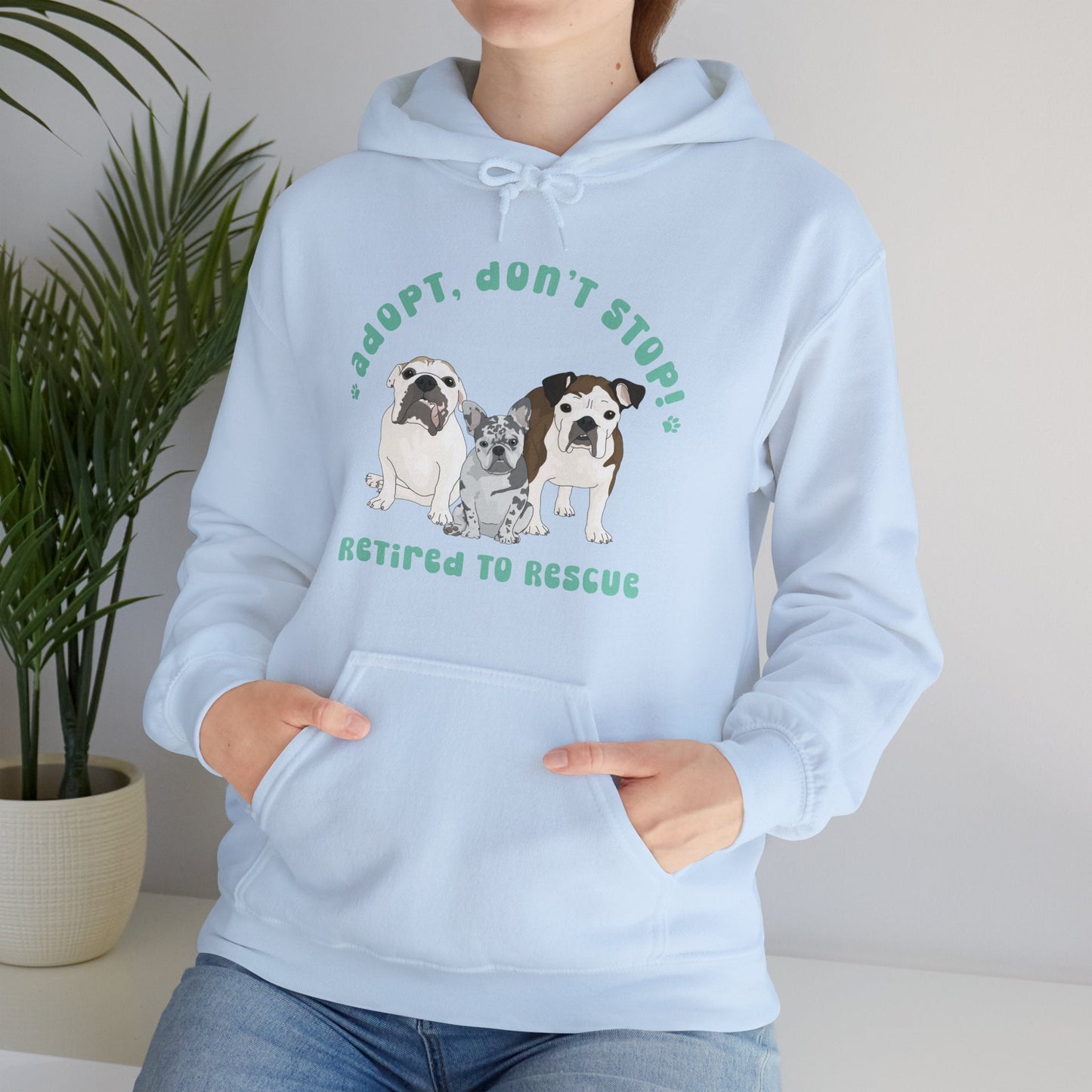 Retired to Rescue | FUNDRAISER | Hooded Sweatshirt - Detezi Designs-25645860631383075686