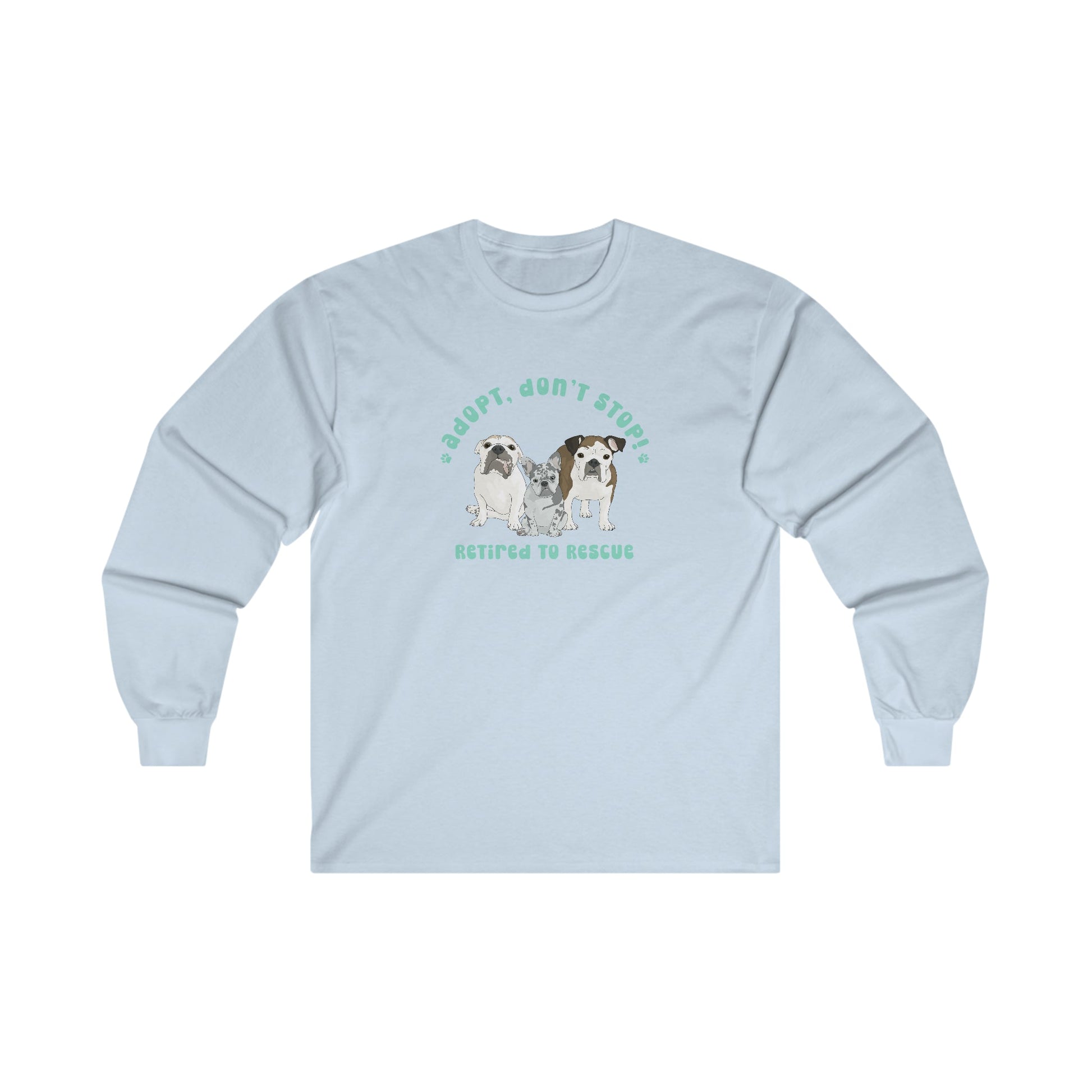 Retired to Rescue | FUNDRAISER | Long Sleeve Tee - Detezi Designs-13193345131511424161