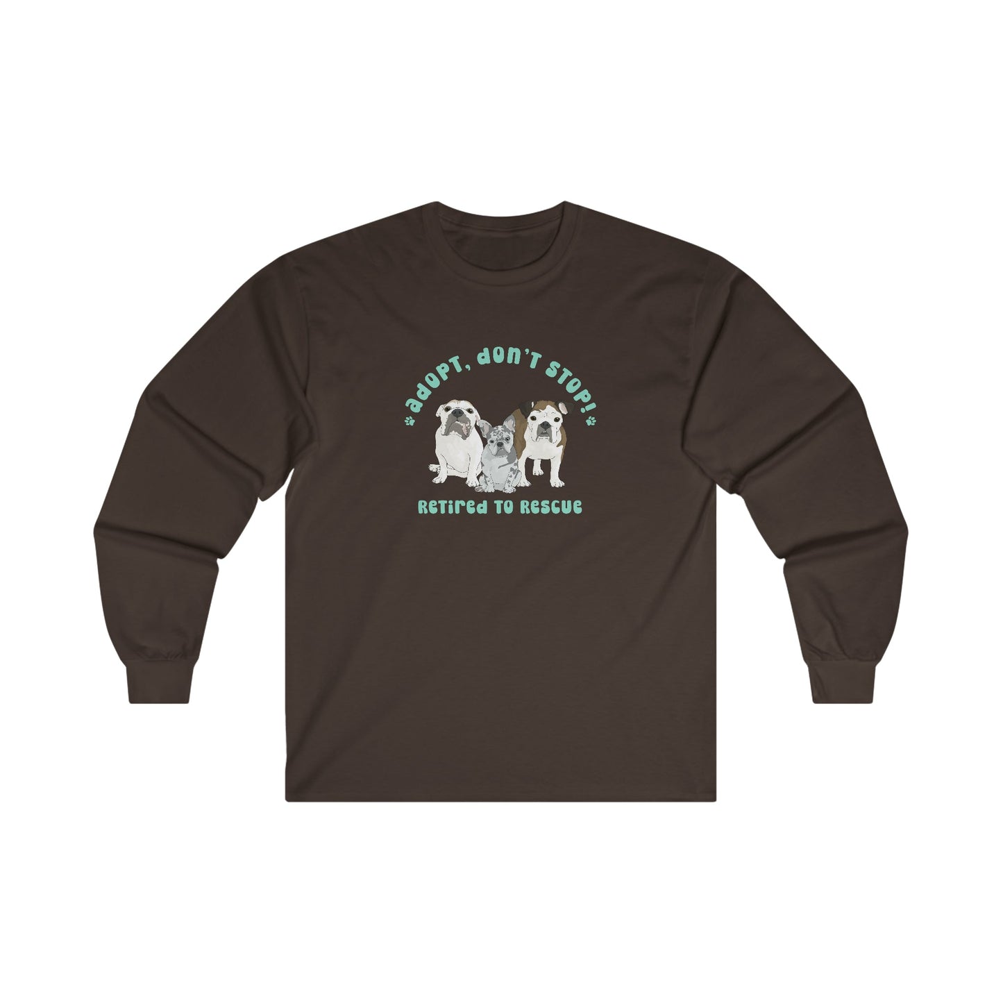 Retired to Rescue | FUNDRAISER | Long Sleeve Tee - Detezi Designs-19511550398504504486