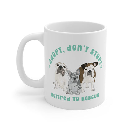 Retired to Rescue | FUNDRAISER | Mug - Detezi Designs-32347746876245849576